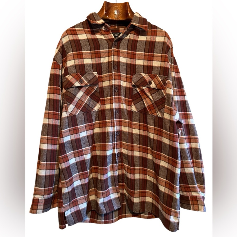 Trust‎ Men’s 4XL Heavy Flannel Long Sleeve Shirt